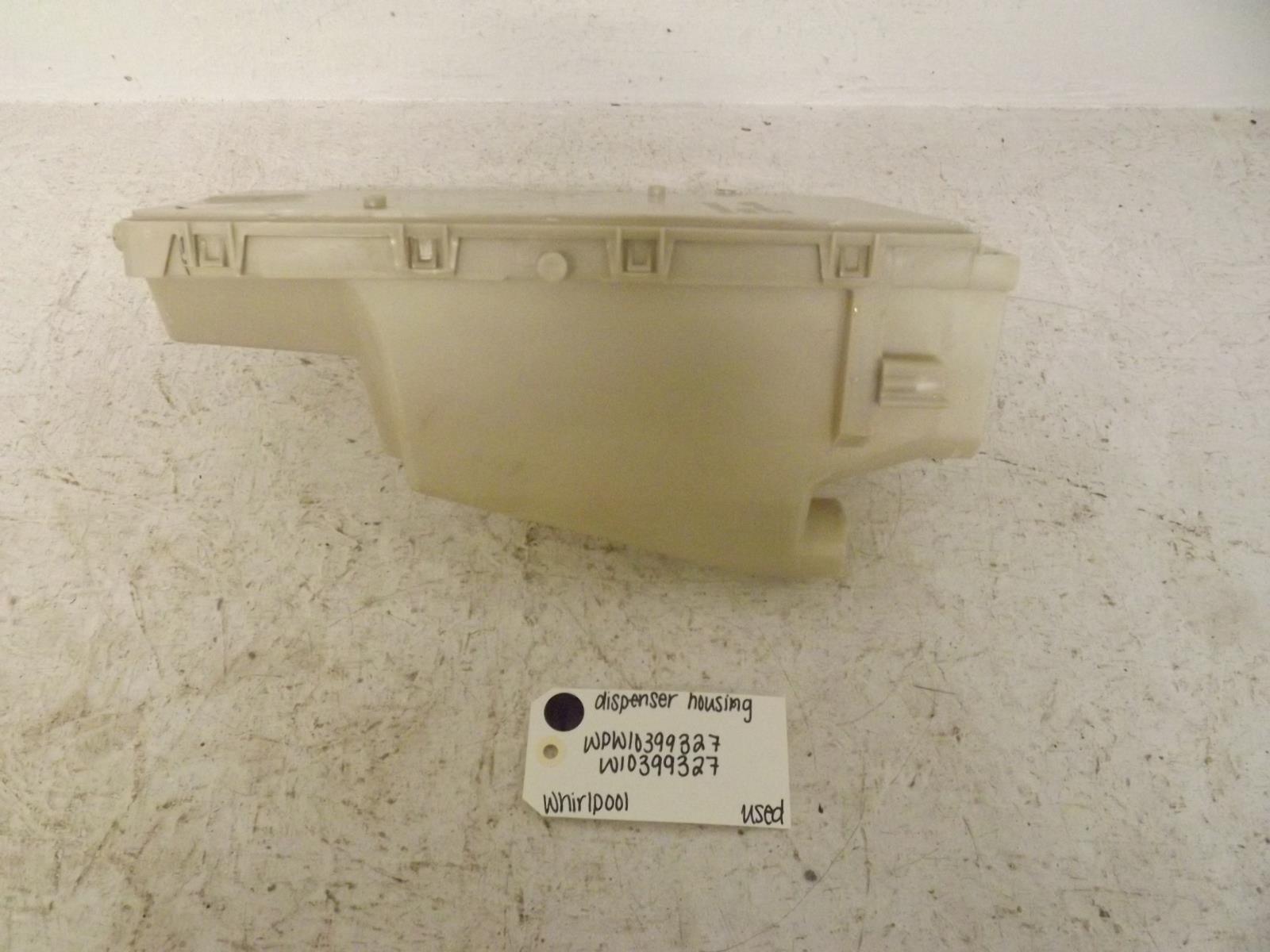 Whirlpool Washer WPW10399327 W10399327 Dispenser Housing Used Whirlpool Washer WPW10399327 W10399327 Dispenser Housing Used